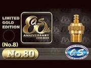vela glow  os n 80 revestida com ouro 24k